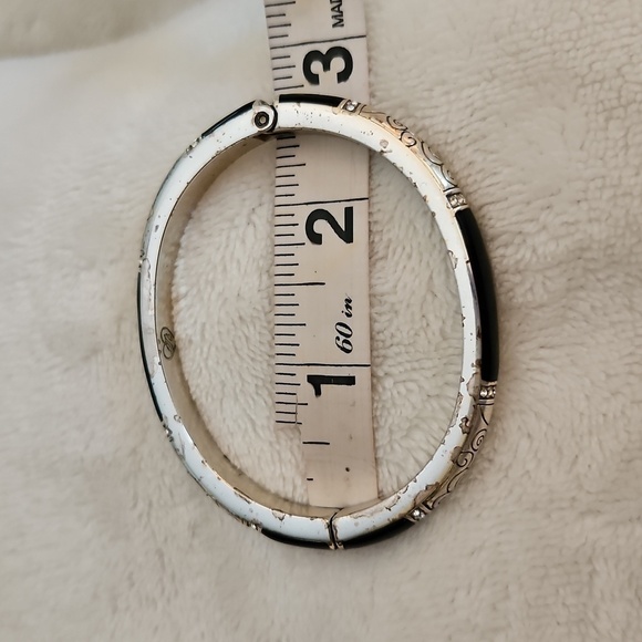 BRIGHTON Wiltern Two-tone Scroll Magnetic Clamper Bangle Bracelet - Picture 10 of 11